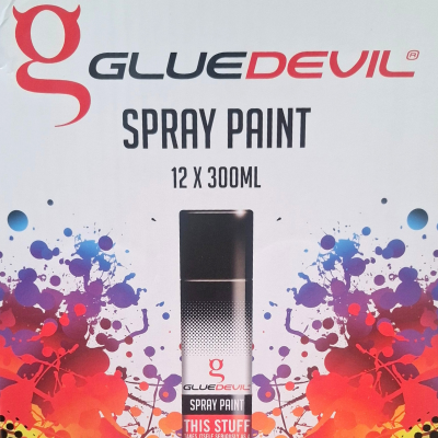 glue devil spray paint